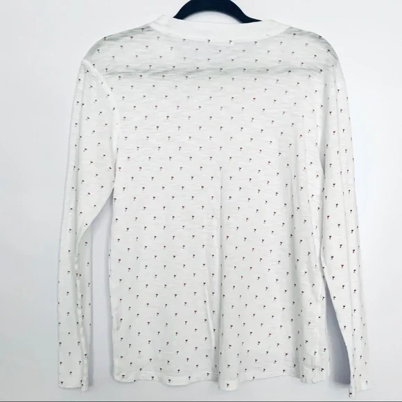 CHRLDR Wino Long Sleeve White High Los Tee Shirt - Picture 5 of 8